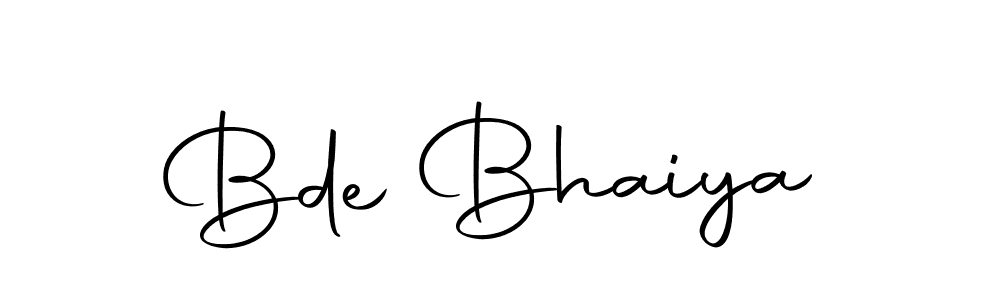 Also we have Bde Bhaiya name is the best signature style. Create professional handwritten signature collection using Autography-DOLnW autograph style. Bde Bhaiya signature style 10 images and pictures png