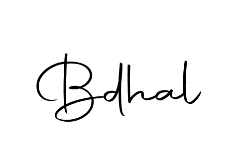 Create a beautiful signature design for name Bdhal. With this signature (Autography-DOLnW) fonts, you can make a handwritten signature for free. Bdhal signature style 10 images and pictures png