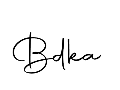You should practise on your own different ways (Autography-DOLnW) to write your name (Bdka) in signature. don't let someone else do it for you. Bdka signature style 10 images and pictures png