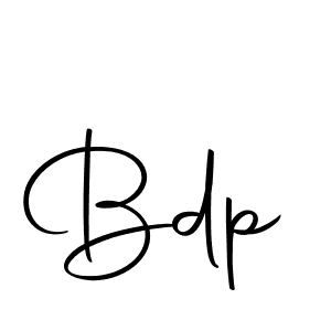 Design your own signature with our free online signature maker. With this signature software, you can create a handwritten (Autography-DOLnW) signature for name Bdp. Bdp signature style 10 images and pictures png