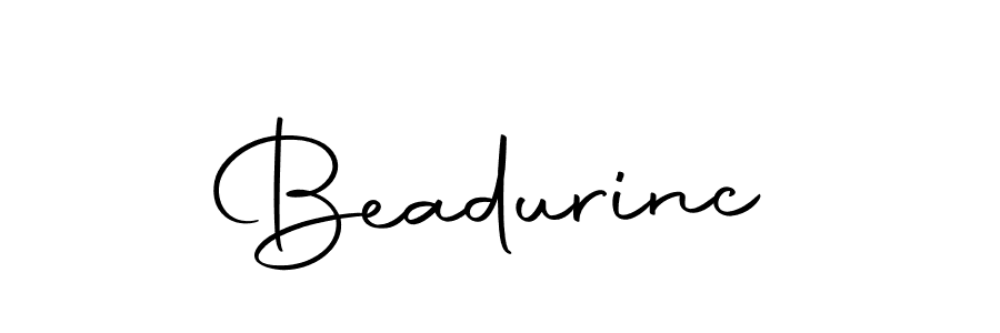 You should practise on your own different ways (Autography-DOLnW) to write your name (Beadurinc) in signature. don't let someone else do it for you. Beadurinc signature style 10 images and pictures png