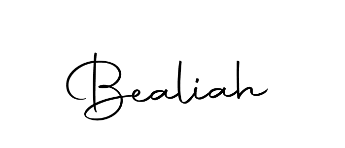 Make a beautiful signature design for name Bealiah. With this signature (Autography-DOLnW) style, you can create a handwritten signature for free. Bealiah signature style 10 images and pictures png