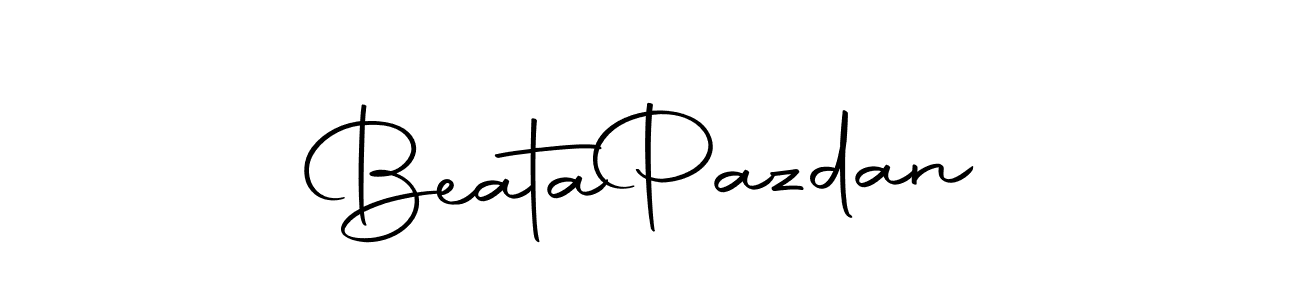 Here are the top 10 professional signature styles for the name Beata  Pazdan. These are the best autograph styles you can use for your name. Beata  Pazdan signature style 10 images and pictures png
