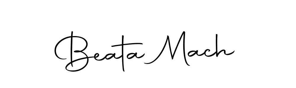 Make a beautiful signature design for name Beata Mach. With this signature (Autography-DOLnW) style, you can create a handwritten signature for free. Beata Mach signature style 10 images and pictures png