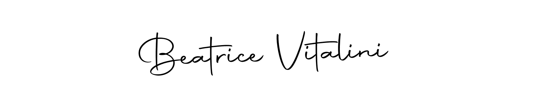 How to make Beatrice Vitalini name signature. Use Autography-DOLnW style for creating short signs online. This is the latest handwritten sign. Beatrice Vitalini signature style 10 images and pictures png