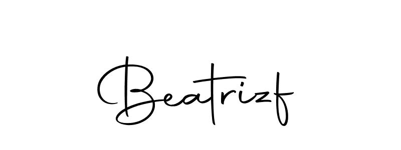 Make a beautiful signature design for name Beatrizf. With this signature (Autography-DOLnW) style, you can create a handwritten signature for free. Beatrizf signature style 10 images and pictures png