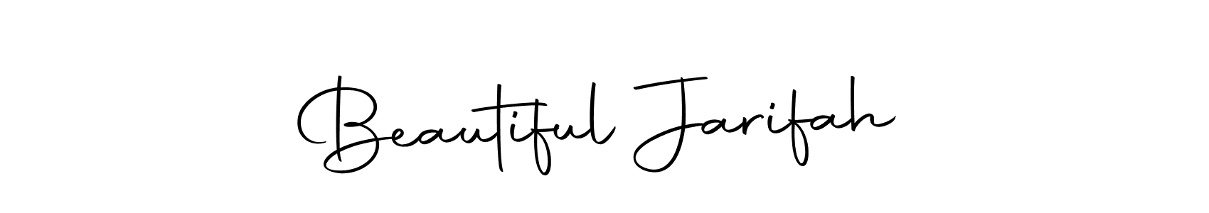 Make a short Beautiful Jarifah signature style. Manage your documents anywhere anytime using Autography-DOLnW. Create and add eSignatures, submit forms, share and send files easily. Beautiful Jarifah signature style 10 images and pictures png