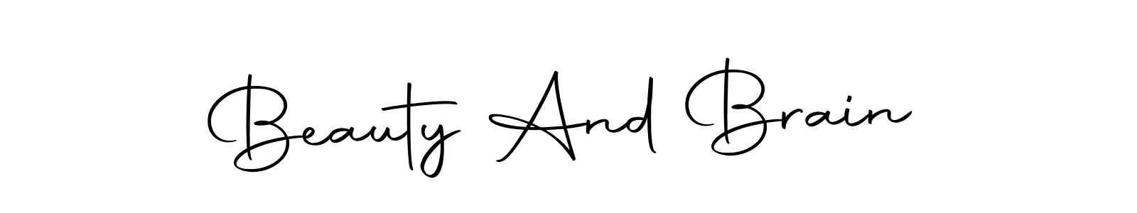 if you are searching for the best signature style for your name Beauty And Brain. so please give up your signature search. here we have designed multiple signature styles  using Autography-DOLnW. Beauty And Brain signature style 10 images and pictures png