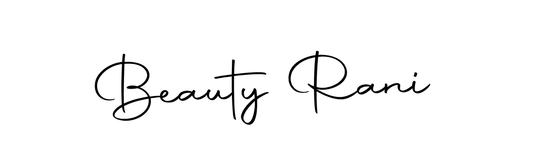 Design your own signature with our free online signature maker. With this signature software, you can create a handwritten (Autography-DOLnW) signature for name Beauty Rani. Beauty Rani signature style 10 images and pictures png