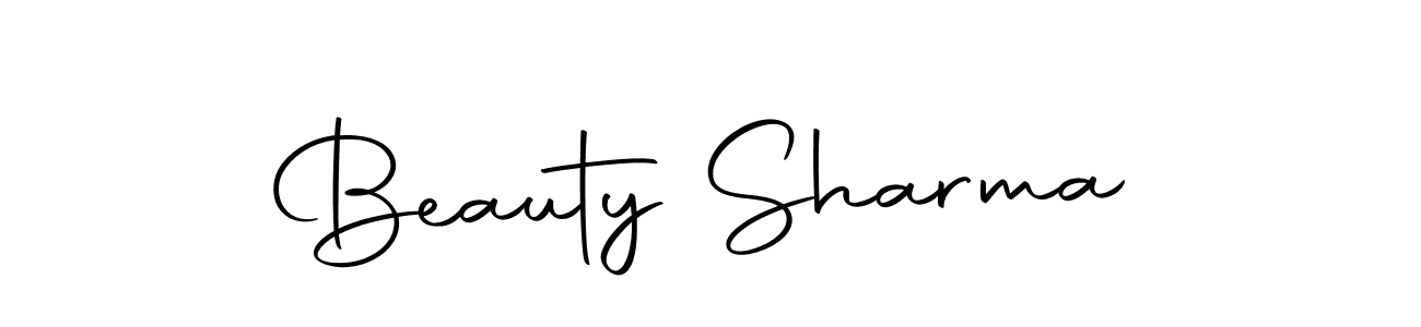 Use a signature maker to create a handwritten signature online. With this signature software, you can design (Autography-DOLnW) your own signature for name Beauty Sharma. Beauty Sharma signature style 10 images and pictures png