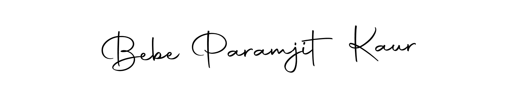 Make a beautiful signature design for name Bebe Paramjit Kaur. Use this online signature maker to create a handwritten signature for free. Bebe Paramjit Kaur signature style 10 images and pictures png