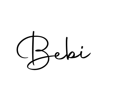 Design your own signature with our free online signature maker. With this signature software, you can create a handwritten (Autography-DOLnW) signature for name Bebi. Bebi signature style 10 images and pictures png