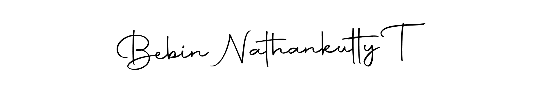 Make a beautiful signature design for name Bebin Nathankutty T. Use this online signature maker to create a handwritten signature for free. Bebin Nathankutty T signature style 10 images and pictures png