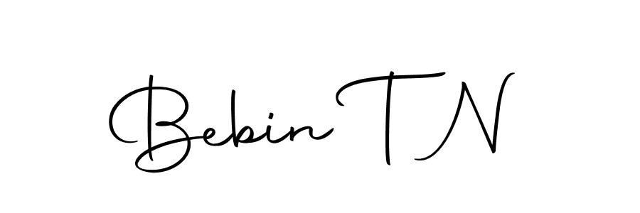 How to make Bebin T N name signature. Use Autography-DOLnW style for creating short signs online. This is the latest handwritten sign. Bebin T N signature style 10 images and pictures png
