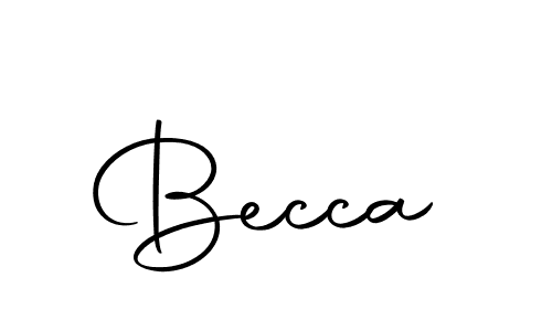 Becca stylish signature style. Best Handwritten Sign (Autography-DOLnW) for my name. Handwritten Signature Collection Ideas for my name Becca. Becca signature style 10 images and pictures png