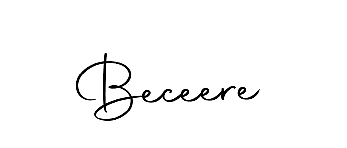 Create a beautiful signature design for name Beceere. With this signature (Autography-DOLnW) fonts, you can make a handwritten signature for free. Beceere signature style 10 images and pictures png