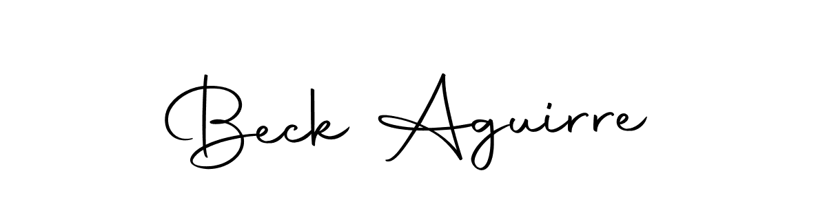 Also we have Beck Aguirre name is the best signature style. Create professional handwritten signature collection using Autography-DOLnW autograph style. Beck Aguirre signature style 10 images and pictures png