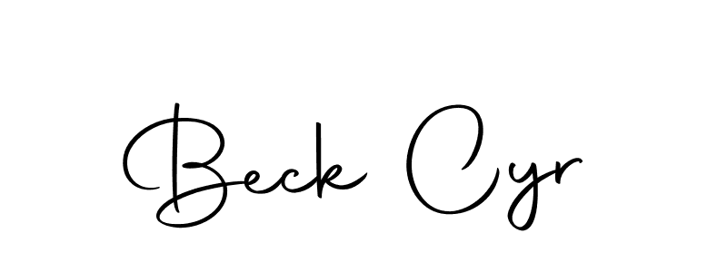 Beck Cyr stylish signature style. Best Handwritten Sign (Autography-DOLnW) for my name. Handwritten Signature Collection Ideas for my name Beck Cyr. Beck Cyr signature style 10 images and pictures png