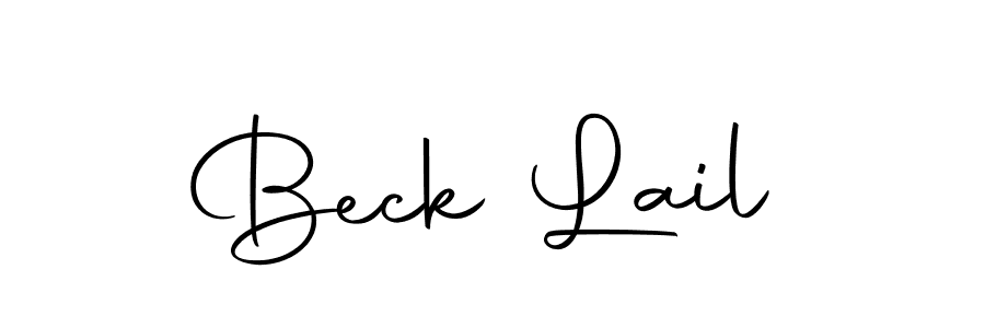 Make a beautiful signature design for name Beck Lail. Use this online signature maker to create a handwritten signature for free. Beck Lail signature style 10 images and pictures png