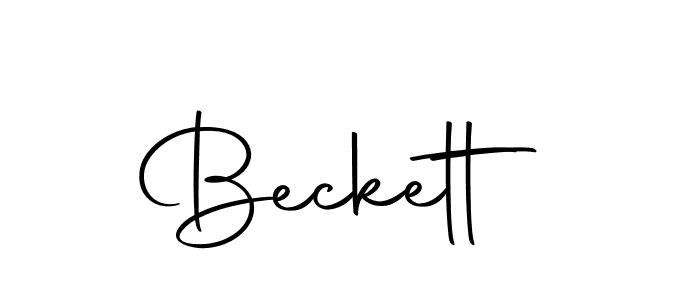 Make a beautiful signature design for name Beckett. With this signature (Autography-DOLnW) style, you can create a handwritten signature for free. Beckett signature style 10 images and pictures png