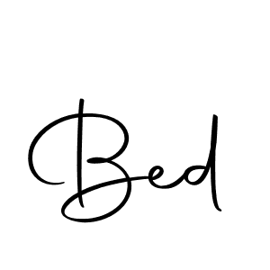 How to make Bed signature? Autography-DOLnW is a professional autograph style. Create handwritten signature for Bed name. Bed signature style 10 images and pictures png