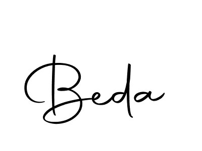 Use a signature maker to create a handwritten signature online. With this signature software, you can design (Autography-DOLnW) your own signature for name Beda. Beda signature style 10 images and pictures png