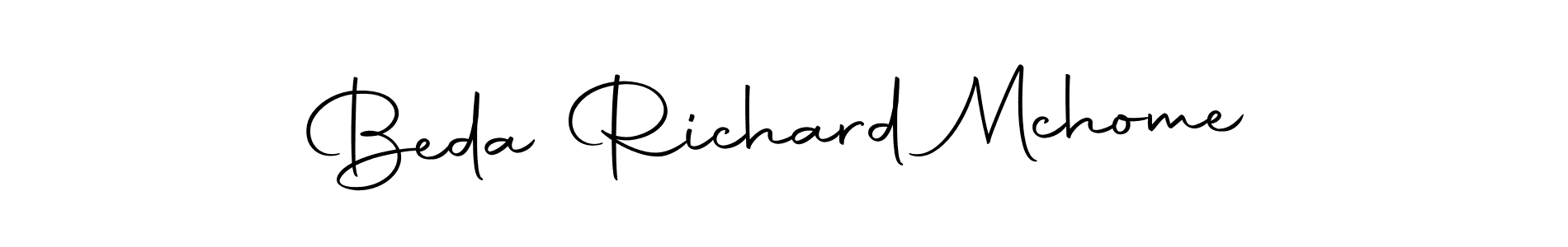 You should practise on your own different ways (Autography-DOLnW) to write your name (Beda Richard Mchome) in signature. don't let someone else do it for you. Beda Richard Mchome signature style 10 images and pictures png