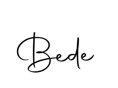 Make a beautiful signature design for name Bede. With this signature (Autography-DOLnW) style, you can create a handwritten signature for free. Bede signature style 10 images and pictures png