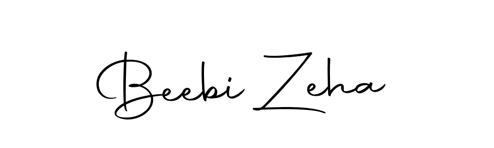 Create a beautiful signature design for name Beebi Zeha. With this signature (Autography-DOLnW) fonts, you can make a handwritten signature for free. Beebi Zeha signature style 10 images and pictures png