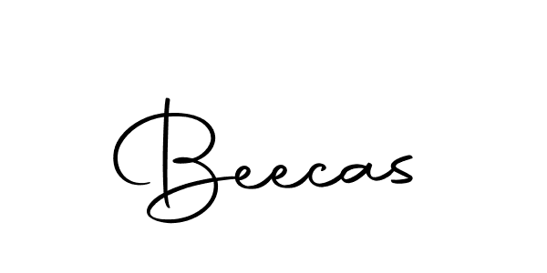 How to make Beecas name signature. Use Autography-DOLnW style for creating short signs online. This is the latest handwritten sign. Beecas signature style 10 images and pictures png