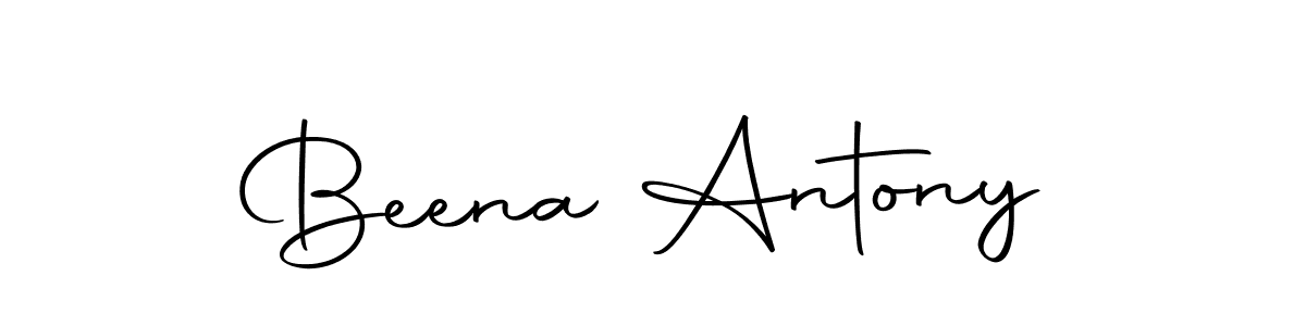 Also we have Beena Antony name is the best signature style. Create professional handwritten signature collection using Autography-DOLnW autograph style. Beena Antony signature style 10 images and pictures png