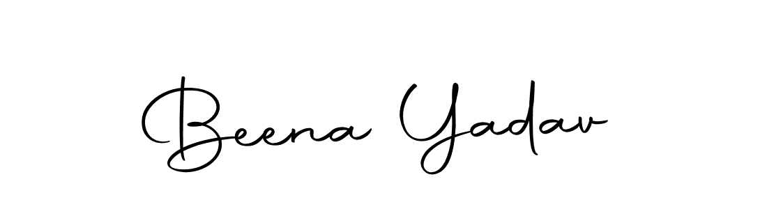 Use a signature maker to create a handwritten signature online. With this signature software, you can design (Autography-DOLnW) your own signature for name Beena Yadav. Beena Yadav signature style 10 images and pictures png