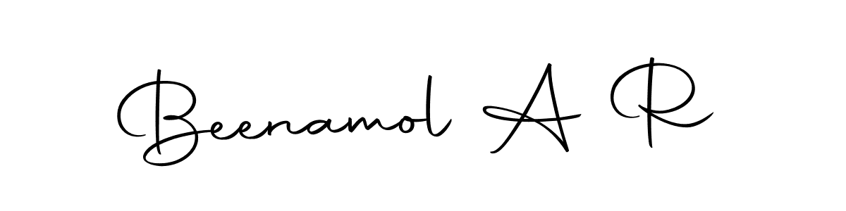 if you are searching for the best signature style for your name Beenamol A R. so please give up your signature search. here we have designed multiple signature styles  using Autography-DOLnW. Beenamol A R signature style 10 images and pictures png