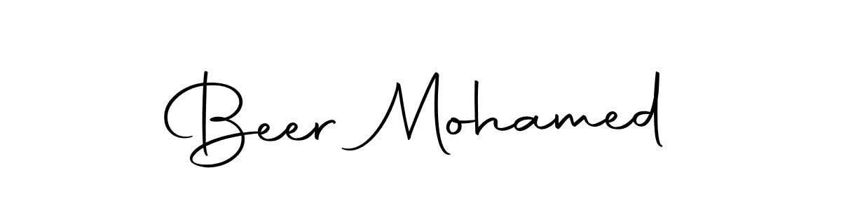 Make a beautiful signature design for name Beer Mohamed. With this signature (Autography-DOLnW) style, you can create a handwritten signature for free. Beer Mohamed signature style 10 images and pictures png