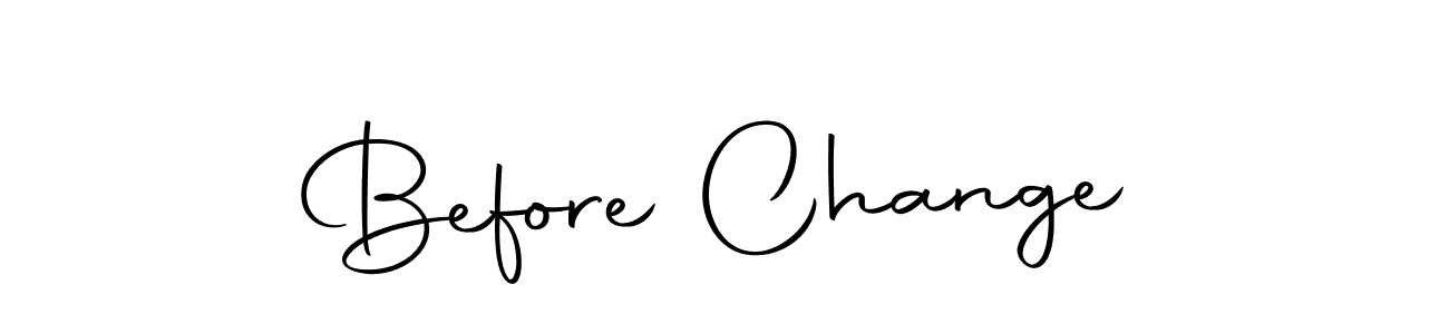 How to make Before Change name signature. Use Autography-DOLnW style for creating short signs online. This is the latest handwritten sign. Before Change signature style 10 images and pictures png
