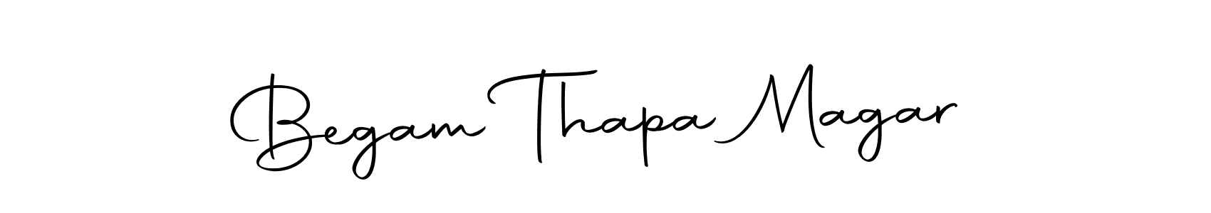 Make a beautiful signature design for name Begam Thapa Magar. With this signature (Autography-DOLnW) style, you can create a handwritten signature for free. Begam Thapa Magar signature style 10 images and pictures png