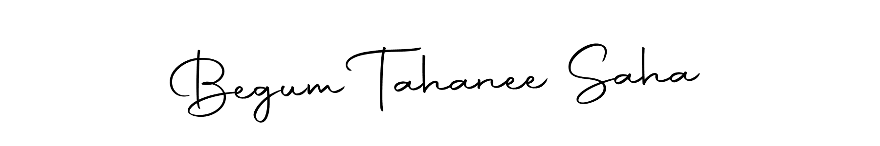 Also we have Begum Tahanee Saha name is the best signature style. Create professional handwritten signature collection using Autography-DOLnW autograph style. Begum Tahanee Saha signature style 10 images and pictures png