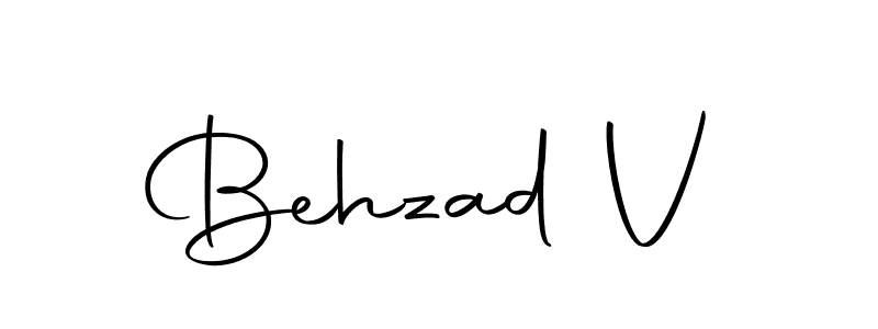 Behzad V stylish signature style. Best Handwritten Sign (Autography-DOLnW) for my name. Handwritten Signature Collection Ideas for my name Behzad V. Behzad V signature style 10 images and pictures png