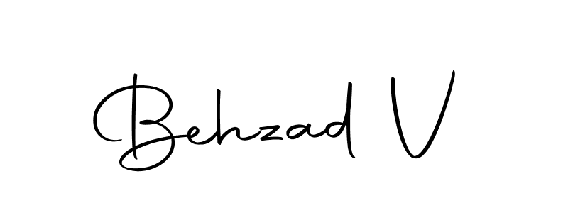 Behzad V stylish signature style. Best Handwritten Sign (Autography-DOLnW) for my name. Handwritten Signature Collection Ideas for my name Behzad V. Behzad V signature style 10 images and pictures png