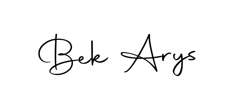 How to make Bek Arys name signature. Use Autography-DOLnW style for creating short signs online. This is the latest handwritten sign. Bek Arys signature style 10 images and pictures png