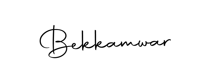 Use a signature maker to create a handwritten signature online. With this signature software, you can design (Autography-DOLnW) your own signature for name Bekkamwar. Bekkamwar signature style 10 images and pictures png