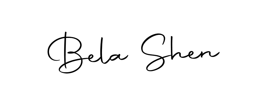 You should practise on your own different ways (Autography-DOLnW) to write your name (Bela Shen) in signature. don't let someone else do it for you. Bela Shen signature style 10 images and pictures png