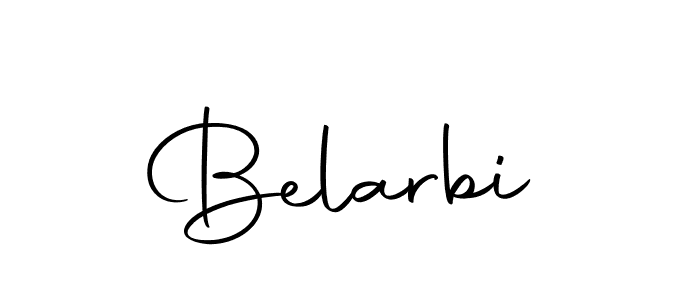 You should practise on your own different ways (Autography-DOLnW) to write your name (Belarbi) in signature. don't let someone else do it for you. Belarbi signature style 10 images and pictures png