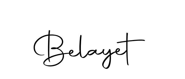 How to make Belayet signature? Autography-DOLnW is a professional autograph style. Create handwritten signature for Belayet name. Belayet signature style 10 images and pictures png