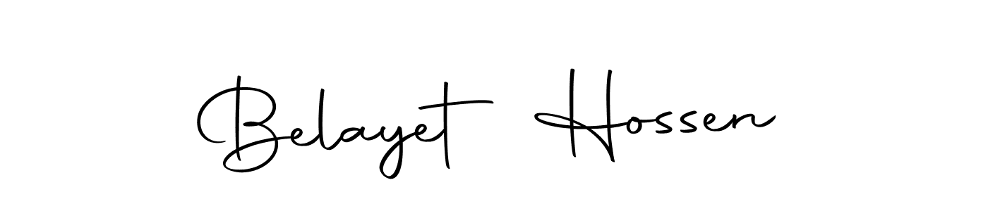 Use a signature maker to create a handwritten signature online. With this signature software, you can design (Autography-DOLnW) your own signature for name Belayet Hossen. Belayet Hossen signature style 10 images and pictures png