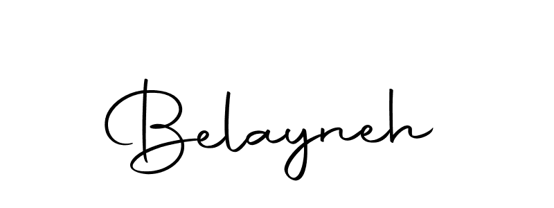 You should practise on your own different ways (Autography-DOLnW) to write your name (Belayneh) in signature. don't let someone else do it for you. Belayneh signature style 10 images and pictures png