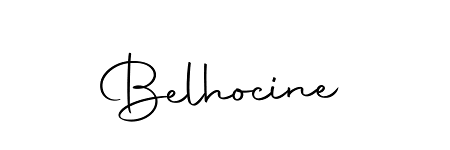 Use a signature maker to create a handwritten signature online. With this signature software, you can design (Autography-DOLnW) your own signature for name Belhocine. Belhocine signature style 10 images and pictures png