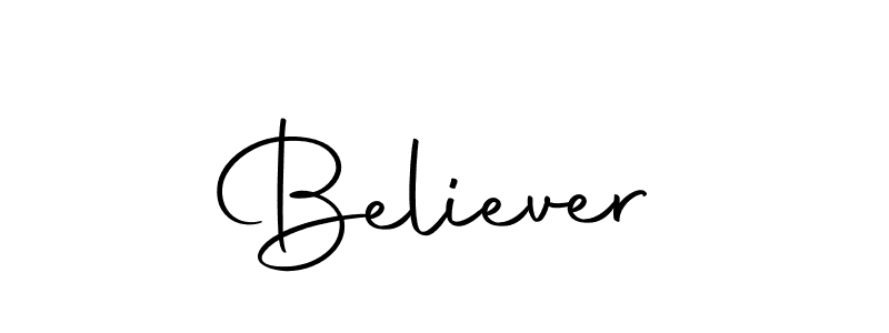 Make a beautiful signature design for name Believer. Use this online signature maker to create a handwritten signature for free. Believer signature style 10 images and pictures png