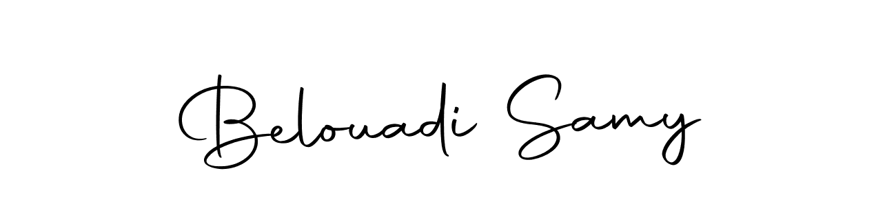 Create a beautiful signature design for name Belouadi Samy. With this signature (Autography-DOLnW) fonts, you can make a handwritten signature for free. Belouadi Samy signature style 10 images and pictures png