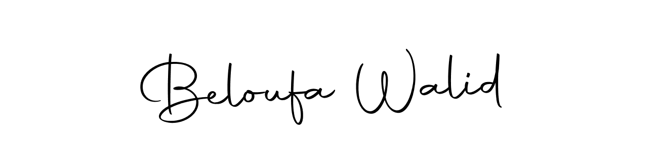 You should practise on your own different ways (Autography-DOLnW) to write your name (Beloufa Walid) in signature. don't let someone else do it for you. Beloufa Walid signature style 10 images and pictures png
